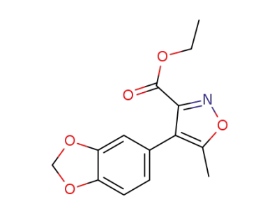 ethyl 4-(1,3-benzodioxol-5-yl)-5-methyl-isoxazole-3-carboxylate