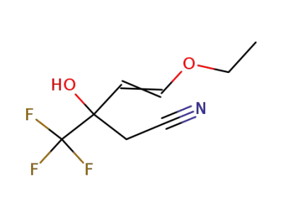 5-ethoxy-3-hydroxy-3-(trifluoromethyl)pent-4-enenitrile